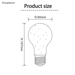 Fbth หลอดไฟ LED E27 6W 85-265V รูปดาว 3D สไตล์วินเทจ สําหรับตกแต่ง