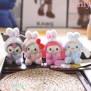 LANFY พวงกุญแจ จี้ตุ๊กตา Melody Pachacco Kuromi ขนปุย อุปกรณ์เสริม สําหรับตกแต่งบ้าน