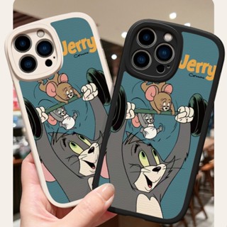 เคสโทรศัพท์มือถือ ซิลิโคน กันกระแทก ลายแมวทอมตลก สําหรับ Samsung A10S M01S A53-5G A73-5G A03S A32-5G A20S A50S A52 A72