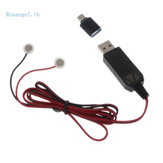 Rox สายชาร์จแบตเตอรี่ลิเธียม USB แม่เหล็ก 3 7V พร้อมอะแดปเตอร์ Type-C