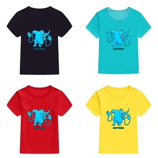 เสื้อยืดแขนสั้นลําลอง ทรงหลวม ลาย Mingyuan Happy Frank Garten Of Banban 4 สําหรับเด็กทุกเพศ