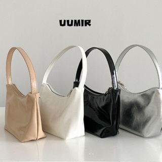 UUMIR กระเป๋าสะพายไหล่ สะพายข้าง หนัง Pu สีพื้น แฟชั่นสําหรับสตรี