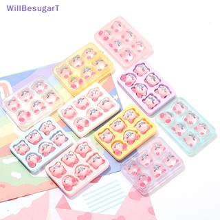 [WillBesugarT] Kawaii พวงกุญแจเรซิ่น ขนาดเล็ก สีชมพู สําหรับตกแต่งบ้านตุ๊กตา