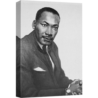 รองเท้าผ้าใบ พิมพ์ลาย Martin Luther King Jr People Pop Culture Historical Realism หลากสีสัน สําหรับตกแต่งผนังบ้าน