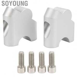 Soyoung Handlebar Riser Clamp  Aluminium Alloy Motorcycle Easy Installation Impact Proof High Strength for