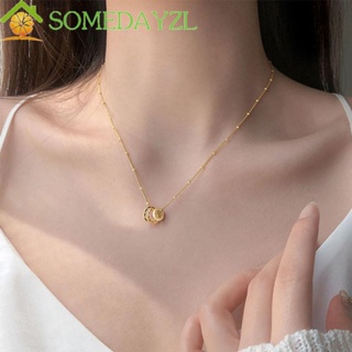 SOMEDAYZL เครื่องประดับ สร้อยคอโชคเกอร์ ทรงกลม แฮนด์เมด แบบเรียบง่าย ให้เป็นของขวัญได้ แฟชั่นสําหรับสตรี