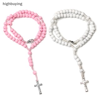 [highbuying] สร้อยคอไม้กางเขนพระเยซู คาทอลิก ธรรมชาติ สไตล์วินเทจ พร้อมส่ง