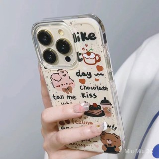 เคสโทรศัพท์มือถือ ขอบตรง กันกระแทก ลายการ์ตูน เรียบง่าย สําหรับ iPhone 7PLUS 8 E2 XS XR XSMAX 11 11PRO 11PROMAX 12 12PROMAX 12MINI 13PRO 13PROMAX 14PROMAX 14PROMAX 14