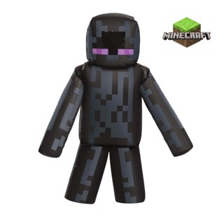 Halloween Costume ชุดเครื่องแต่งกาย Minecraft Enderman F8OO แบบเป่าลม