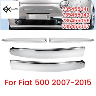 ชุดแถบติดกันชนหน้า โครเมี่ยม แบบเปลี่ยน สําหรับ FIAT 500 2007-2015 4 ชิ้น