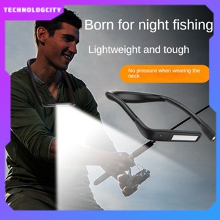 โคมไฟอ่านหนังสือ LED แบบคล้องคอ ชาร์จ USB ยืดหยุ่น แฮนด์ฟรี ทนทาน สําหรับตั้งแคมป์ ซ่อมไฟ ไฟฉาย