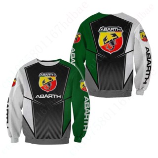 Abarth เสื้อยืดลําลอง แขนยาว คอกลม พิมพ์ลายอนิเมะ F1 โอเวอร์ไซซ์ ระบายอากาศ สไตล์ฮาราจูกุ สําหรับผู้ชาย และผู้หญิง