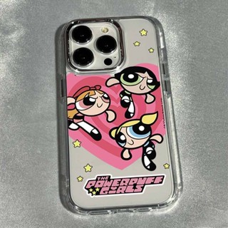 เคสโทรศัพท์มือถือแบบใส ลาย Powerpuff Girls QYJS 14 สําหรับ iPhone 13promax 11 12 xsmax 12 13pro 14 xs xr 11