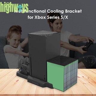 แท่นชาร์จพัดลมระบายความร้อน 11 ช่อง พร้อมพัดลม 2 ตัว สําหรับ Xbox Series S X [highways.th]