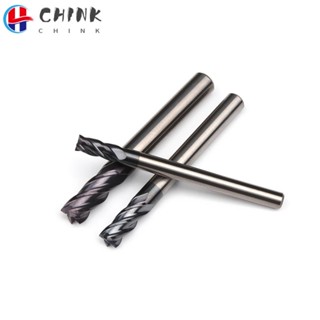 CHINK Endmill ดอกกัดเอ็นมิล ทังสเตน เหล็กอัลลอย คาร์ไบด์ 1/1.5/2/2.5/3/4/5/6 มม. 4 ฟลุต