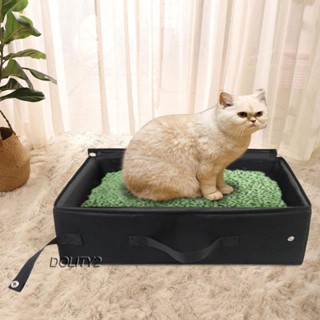 [Dolity2] ห้องน้ําแมว ถาดใส่ทรายแมว น้ําหนักเบา สําหรับฝึกแมว เดินทาง กลางแจ้ง