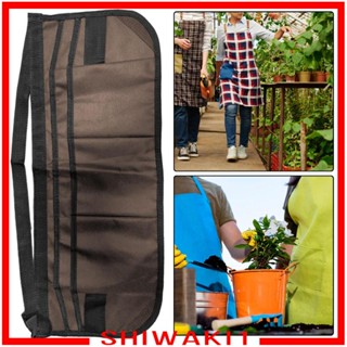 [Shiwaki1] Multifunctional Apron with Tool Pockets Work Apron Polyester Utility Apron for Plumbing Carpenter