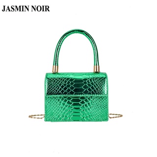 Jasmin NOIR กระเป๋าถือ กระเป๋าสะพายไหล่ สะพายข้าง หนังจระเข้ ขนาดเล็ก สไตล์เกาหลี สําหรับผู้หญิง