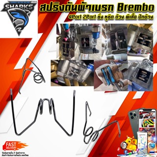 สปริงดันผ้าเบรก Brembo 4Port 2Port ซิ่ง หูชิด ด้วง ผีเสื้อ ปักข้าง