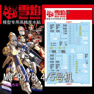 สติกเกอร์เรืองแสง XUEYAN MG 1/100 RX78-5 RX78-4 5 4