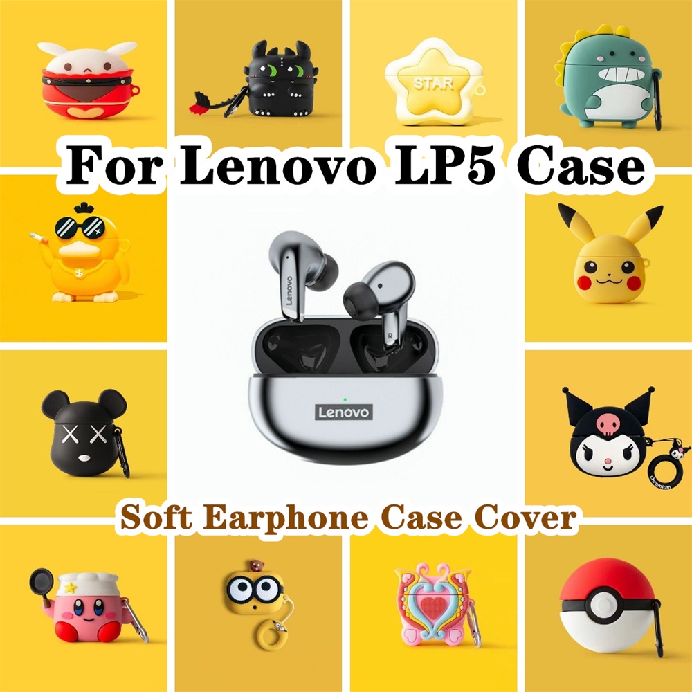 พร้อมส่ง! เคสหูฟัง แบบนิ่ม กันกระแทก ลายการ์ตูน สําหรับ Lenovo LP5 LP5