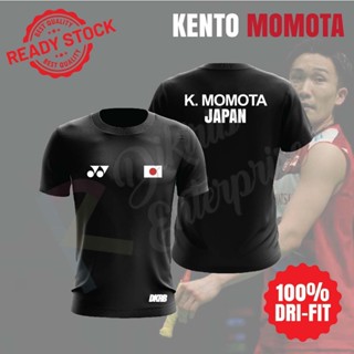 Yonex 2023 2023 MOMOTA เสื้อกันหนาวแบดมินตันญี่ปุ่น DRI FIT Yonex 3D เสื้อยืดแขนสั้น