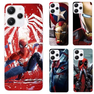 เคสโทรศัพท์ซิลิโคน TPU แบบนิ่ม ลายซุปเปอร์ฮีโร่ Marvel สําหรับ Xiaomi Redmi 12