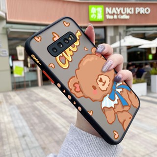 เคสซิลิโคนนิ่ม แบบใส ขอบสี่เหลี่ยม กันกระแทก สําหรับ Samsung galaxy S10 4G S10 Plus S10 Lite