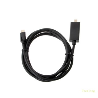 Treeling สายเคเบิลอะแดปเตอร์ USB 3 1 Type C Male To Mini DisplayPort DP Male 4Kx2K