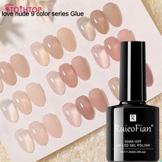 อ่านสต็อก Ruieo Fian Ice Through Nude Color Nail Salon 7.3ml 9colors [TOP]