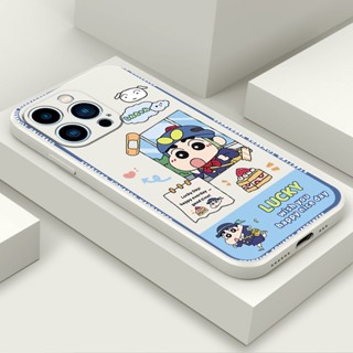 เคสโทรศัพท์ซิลิโคน แบบนิ่ม ลายการ์ตูนชินจัง กันกระแทก สําหรับ Samsung A03 A02 A01 CORE M02 A02S A03S A04 A10 M10 A10S A11 M11 MF034A