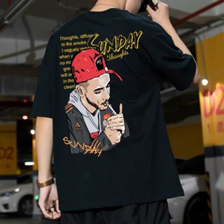 Lucky #T305 OverSize T-shirt For Men  Printed Tshirt OverSized Shirt for Men