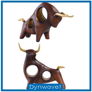 [Dynwave1] ฟิกเกอร์เรซิ่น รูปปั้นวัว สําหรับตกแต่งบ้าน โต๊ะรับประทานอาหาร ห้องนอน โรงแรม