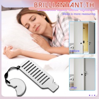 ล็อคประตูแบบพกพาสำหรับการเดินทาง Heavy Duty Door Lock Latch Security Stainless Steel Punch-free Travel Door Lock bri