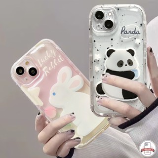 เคสโทรศัพท์มือถือ Tpu นิ่ม กันกระแทก ลายแพนด้า กระต่ายนําโชคน่ารัก สําหรับ Redmi 9T 9 10 9C 10C 10A 9C NFC 9A 12C A1 Redmi Note 9 10s 11s 10 10 11 8 Pro Max POCO F4