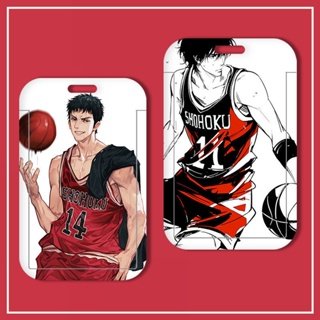 กระเป๋าใส่นามบัตร ลายการ์ตูนอนิเมะ Slam Dunk สําหรับนักเรียน