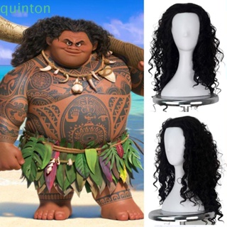 Quinton Maui วิกผมคอสเพลย์ เรียบลื่น คุณภาพสูง ระบายอากาศ คอสเพลย์ ปาร์ตี้ วิกผม Moana เครื่องแต่งกายคอสเพลย์ บทบาทเด็กเล่น วิกผมหยิก