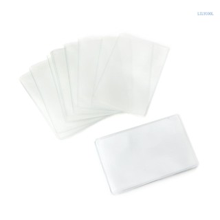 【CH*】ซองพลาสติกใส ทรงสี่เหลี่ยมผืนผ้า สําหรับใส่บัตรเครดิต 20 ชิ้น