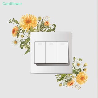 &lt;Cardflower&gt; สติกเกอร์ติดผนัง ลายดอกกุหลาบ ดอกโบตั๋น DIY สําหรับตกแต่งบ้าน