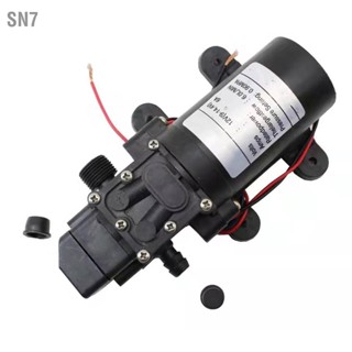 SN7 ปั๊มไดอะแฟรมแรงดันสูง Smart Electric 6L Flow Rate Self Priming Pump สำหรับล้างรถการเกษตร DC12V 72W