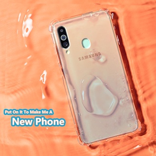 เคสโทรศัพท์เจลลี่ ยางนิ่ม แบบใส บางพิเศษ กันกระแทก เสริมมุม สําหรับ Samsung Galaxy A60 M40 SM-A606FDS SM-M405FNDS