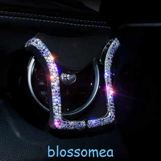 Blossomea ที่วางโทรศัพท์ในรถยนต์ สากล พร้อม Bing คริสตัล พลอยเทียม ช่องระบายอากาศในรถยนต์ คลิปยึดโทรศัพท์มือถือ iPhone Samsung ที่วางโทรศัพท์มือถือในรถ