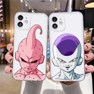 เคสโทรศัพท์มือถือ ซิลิโคนนุ่ม ใส กันกระแทก กันรอยเลนส์กล้อง ลายการ์ตูนดราก้อนบอล Villain สําหรับ iPhone 14 Pro Max 11 13 12 XR XS 7 8 Plus SE 2020