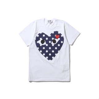 It CDG เสื้อยืดแขนสั้น ปักลายจุด หัวใจ สําหรับผู้หญิง