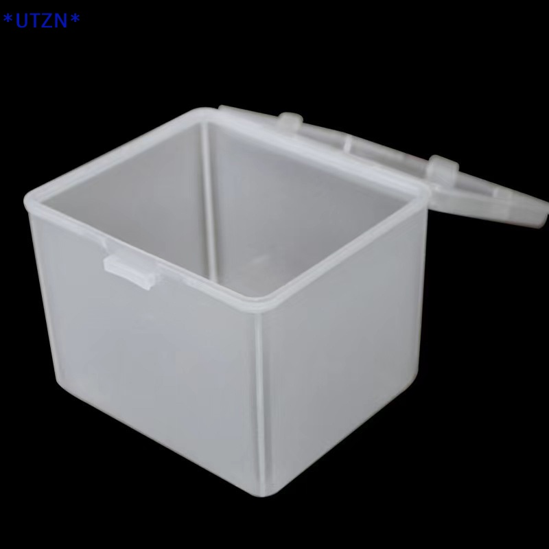 Utzn> ใหม่ กล่องพลาสติกใส แบบฝาพับ สําหรับใส่จัดเก็บไฟหน้า LED