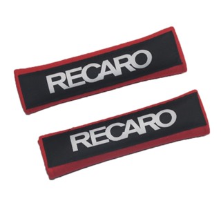 R RECARO แผ่นรองไหล่รถยนต์ สไตล์ญี่ปุ่น สี่ฤดูกาล สากล ASIMO เข็มขัดนิรภัย ดัดแปลง สายคล้องไหล่ เคสป้องกัน