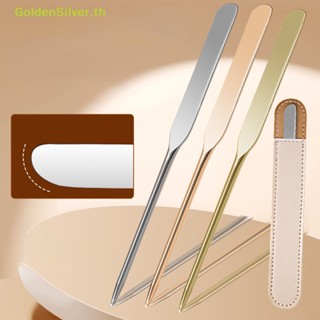 Goldensilver ไม้พายสเตนเลส สําหรับผสมรองพื้น อายแชโดว์ TH