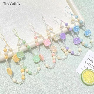 [TheVatifly] สายคล้องโทรศัพท์มือถือ ประดับลูกปัดไข่มุก อะคริลิค ลายการ์ตูน กันหาย แฟชั่น สําหรับผู้หญิง [Preferred]