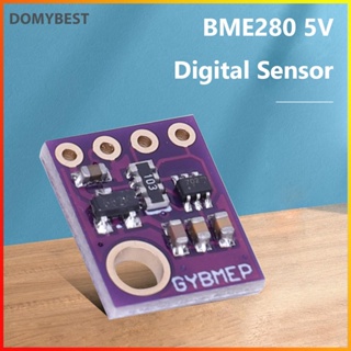 ❤ Domybest โมดูลเซนเซอร์ความดันบาโรเมตริก อุณหภูมิ ความชื้น ดิจิทัล BME280-5V สีม่วง