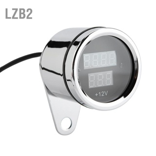 Lzb2 2 In 1 เครื่องวัดความเร็วรอบเครื่องยนต์ โวลต์มิเตอร์ดิจิทัล Led สําหรับรถจักรยานยนต์